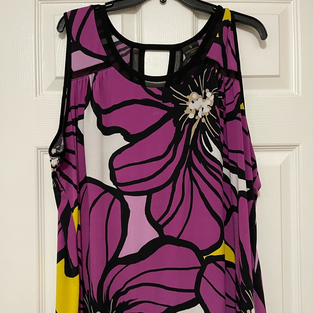 Worthington sleeveless dress top plus size 3X